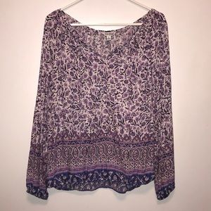 Lucky Brand Purple Blouse